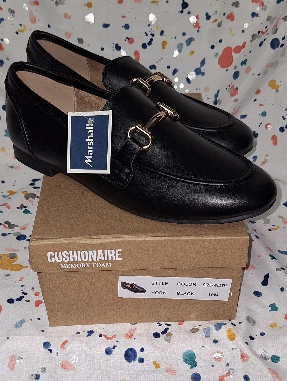 Cushionaire Black Woman's Loafers NWT Size 10